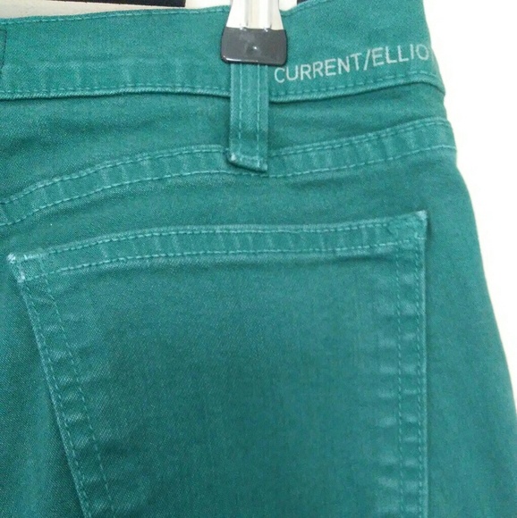 Current/Elliott Denim - NWOT Current Elliott green Ankle Skinny jeans Sz25